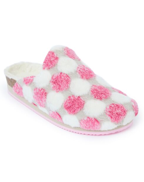 Chaussons  Angel Pois rose/blanc