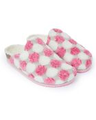 Chaussons  Angel Pois rose/blanc