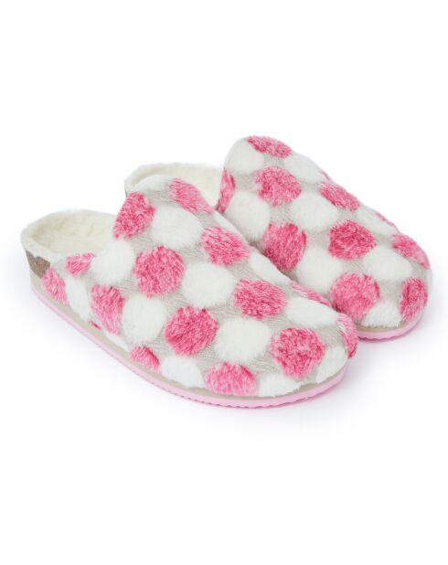 Chaussons  Angel Pois rose/blanc