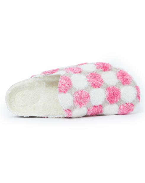 Chaussons  Angel Pois rose/blanc