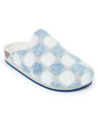 Chaussons Angel Pois bleu ciel/blanc