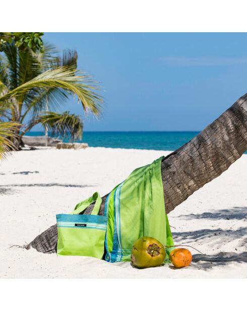 Petit sac de plage Ile de Re vert - 28x38x10 cm