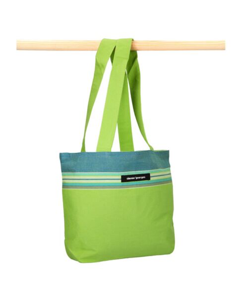 Petit sac de plage Ile de Re vert - 28x38x10 cm