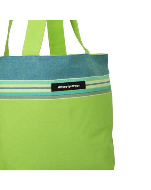 Petit sac de plage Ile de Re vert - 28x38x10 cm