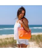 Petit sac de plage Tahiti orange - 28x38x10 cm