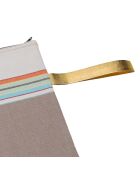 Pochette de plage Nomad beige - 28x21 cm