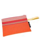 Pochette de plage Tahiti orange - 28x21 cm