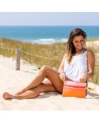 Pochette de plage Tahiti orange - 28x21 cm