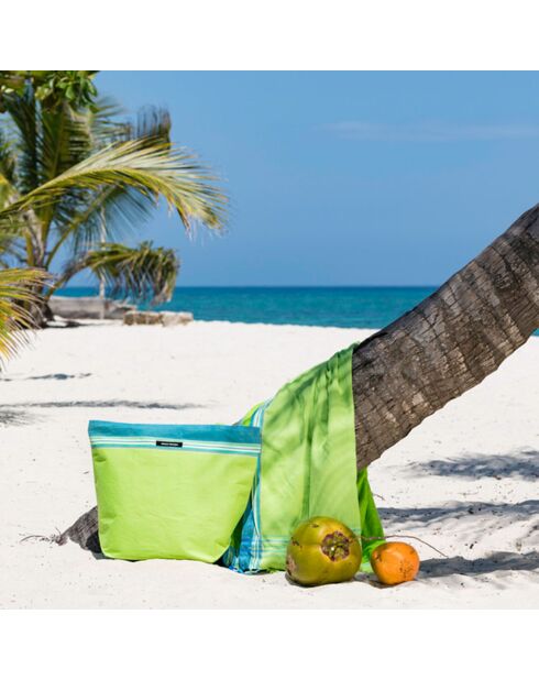 Sac de plage Ile de Re vert - 44x54x22 cm