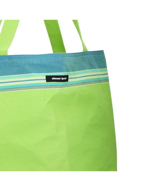 Sac de plage Ile de Re vert - 44x54x22 cm