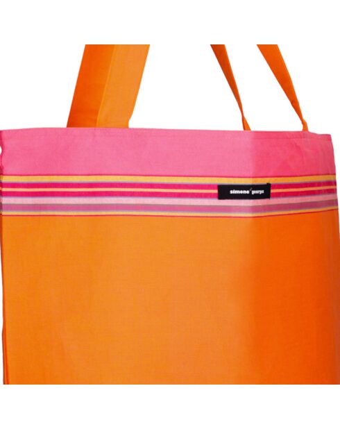 Sac de plage Macouba orange - 44x54x22 cm