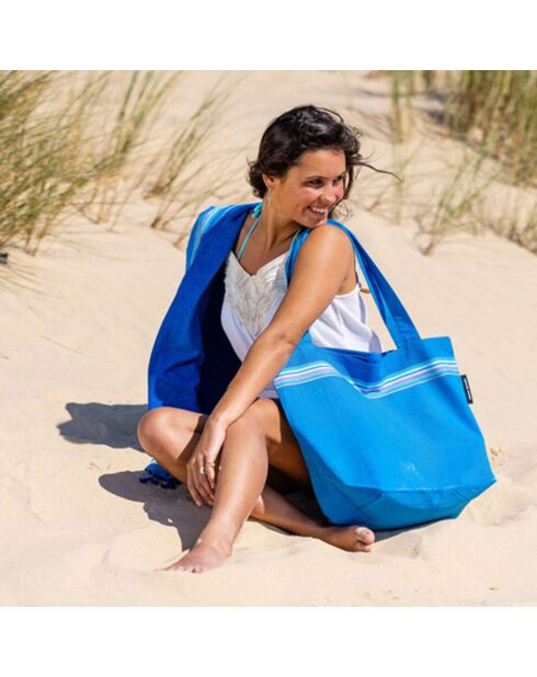 Sac de plage Bali bleu - 44x54x22 cm