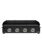 Plancha 4 brûleurs fonte émaillée noire - 84.5x42x24 cm
