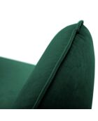 Fauteuil en Velours Vienna vert bouteille - 97x94x95 cm