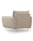 Fauteuil Vienna beige - 97x94x95 cm