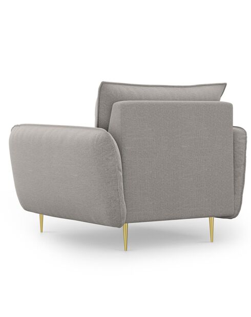 Fauteuil Vienna gris clair - 97x94x95 cm
