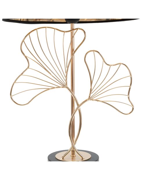 Lampe de table Leaves noir/doré - D.30x60 cm