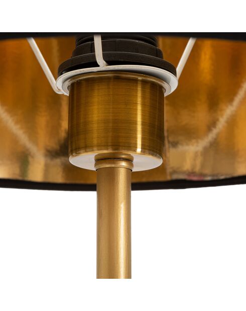 Lampe de table Perroquets noir/doré - D.30x62.5 cm