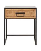 Table de chevet Hanoi noir/marron - 45x40x51.5 cm