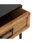 Table de chevet Hanoi noir/marron - 45x40x51.5 cm