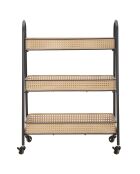 Chariot Fuji beige/noir - 60x30x80 cm
