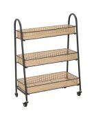 Chariot Fuji beige/noir - 60x30x80 cm