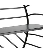 Étagère murale Cebu noir/beige - 72.5x18x65 cm