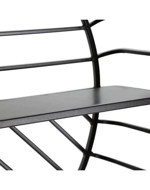Étagère murale Cebu noir/beige - 72.5x18x65 cm