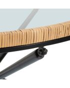 Table basse ronde Saint Barth multicolore - D.80x46.5 cm