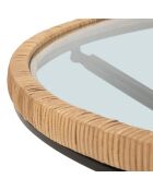 Table basse ronde Saint Barth multicolore - D.80x46.5 cm