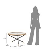 Table basse ronde Saint Barth multicolore - D.80x46.5 cm