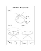Table basse ronde Saint Barth multicolore - D.80x46.5 cm