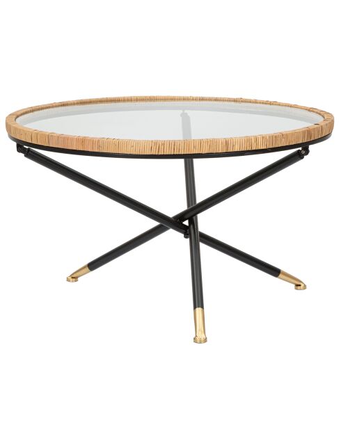 Table basse ronde Saint Barth multicolore - D.80x46.5 cm