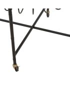 Table basse ronde Cebu noir/beige - 70.5x65x57 cm