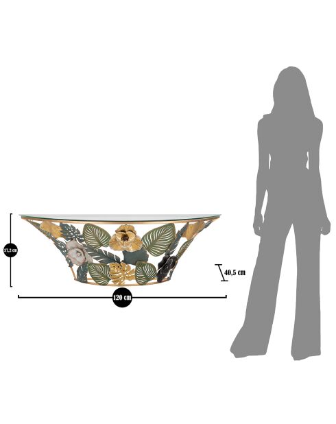 Console murale Amazone multicolore - 120x40.5x37.2 cm