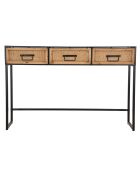 Console Hanoi noir/beige - 120x35x78 cm