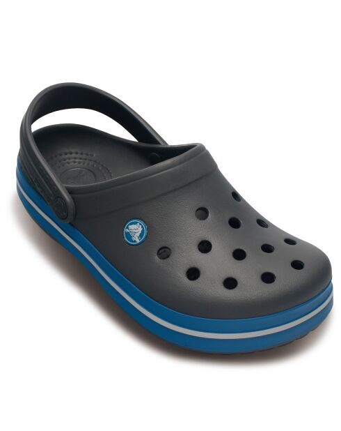 Crocbands Charcoal gris et bleu