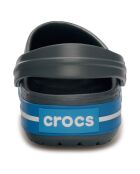 Crocbands Charcoal gris et bleu