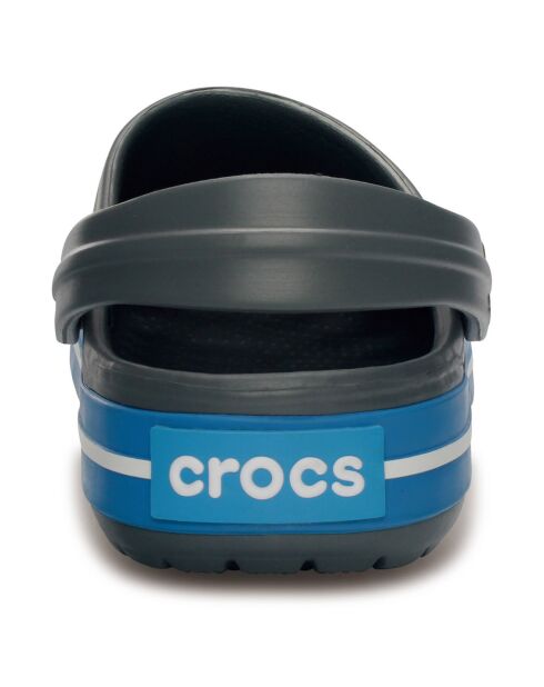 Crocbands Charcoal gris et bleu