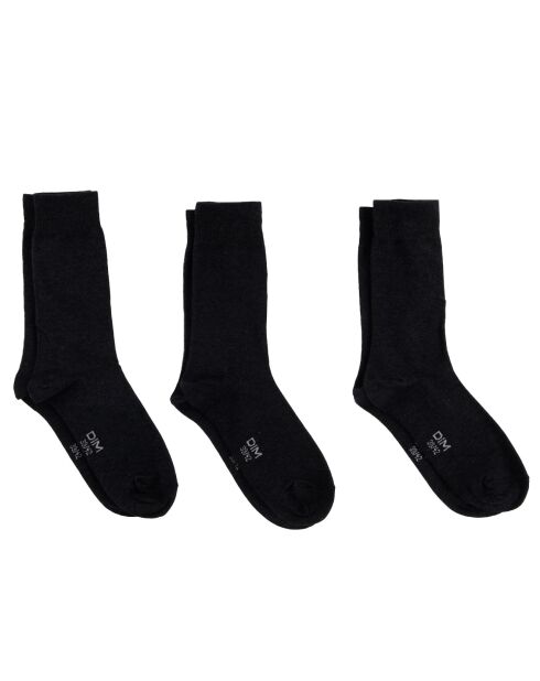 3 Paires de chaussettes anthracite