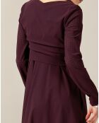 Robe & Top Donna rouge bordeaux