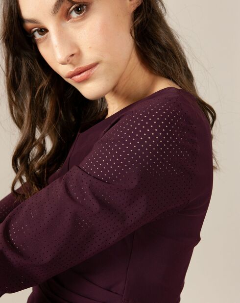 Robe & Top Donna rouge bordeaux