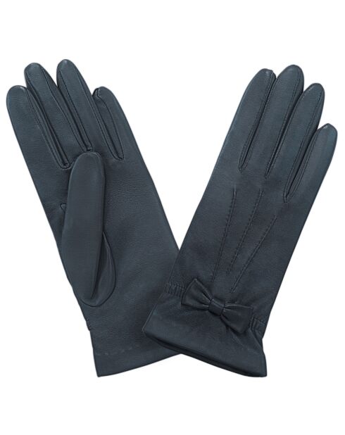 Gants en Cuir d'Agneau aluminium