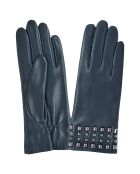 Gants en Cuir d'Agneau aluminium