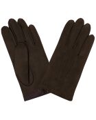 Gants en Cuir d'Agneau bruns