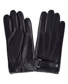 Gants sport en Cuir d'Agneau noirs