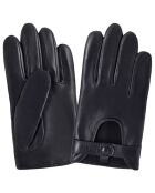 Gants de conduite en Cuir d'Agneau noirs