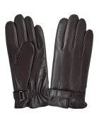 Gants en Cuir d'Agneau bruns