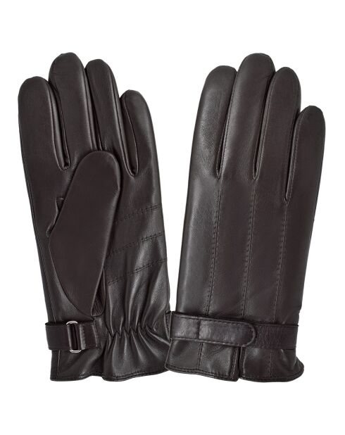 Gants en Cuir d'Agneau bruns