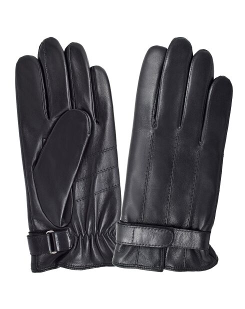 Gants en Cuir d'Agneau noirs